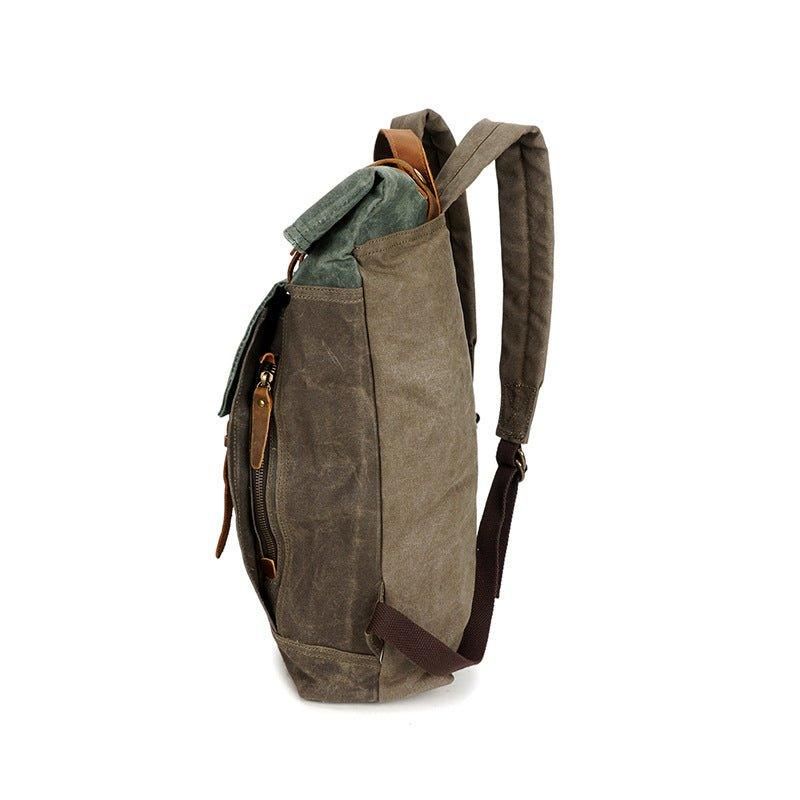 Mochila Vintage Com Capa Para Portátil