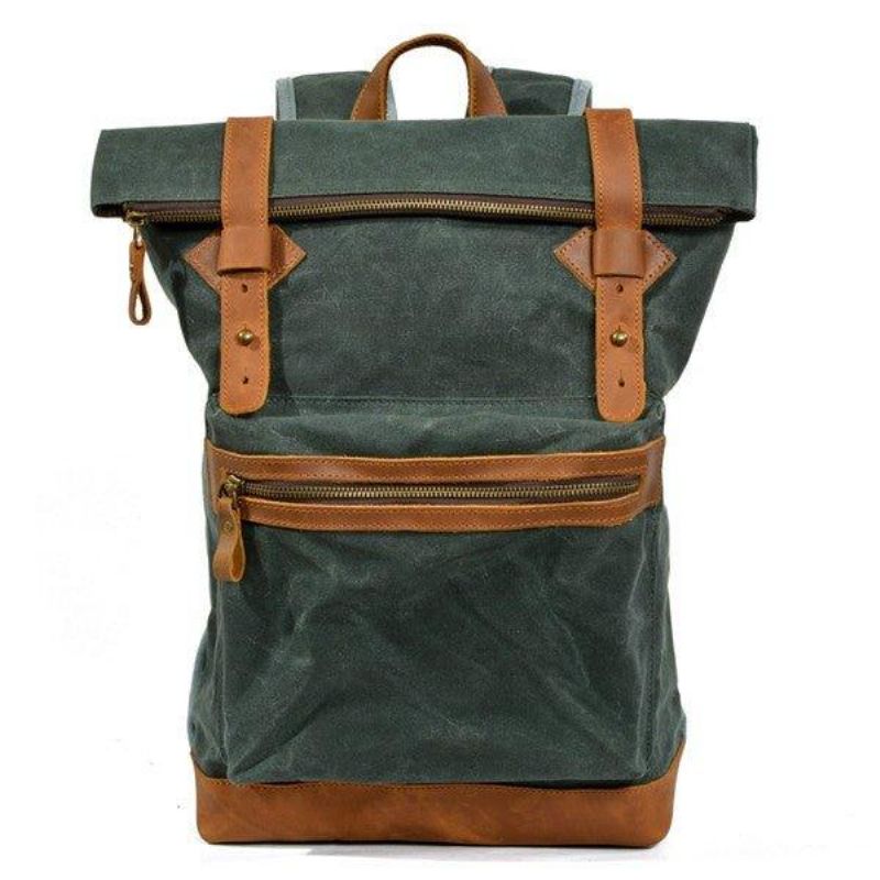 Mochila Vintage Roll Top Viagem