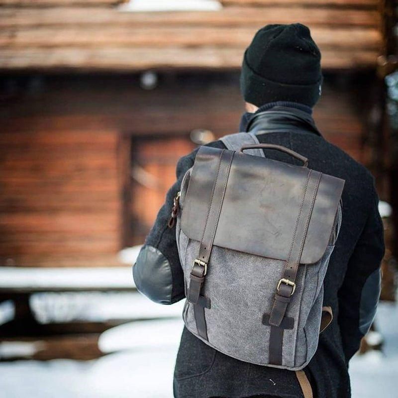 Mochilas Lona 15 Polegadas Para Homem E Mulher