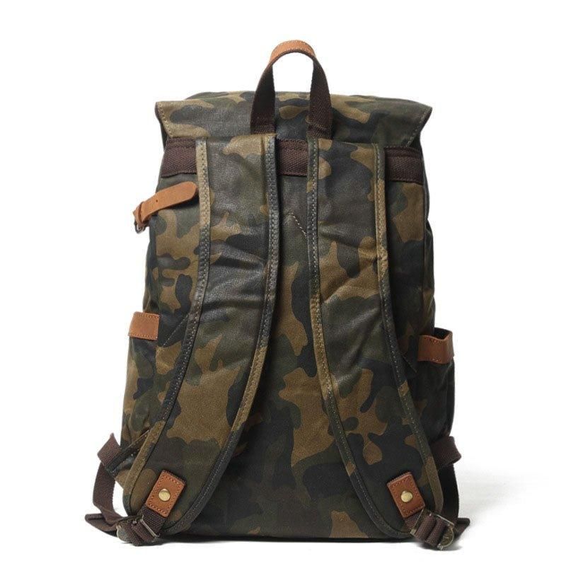 Mochilas Lona Vintage Camufladas Para Escola