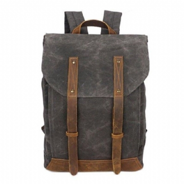 Mochilas Lona Vintage Para Portátil Homem