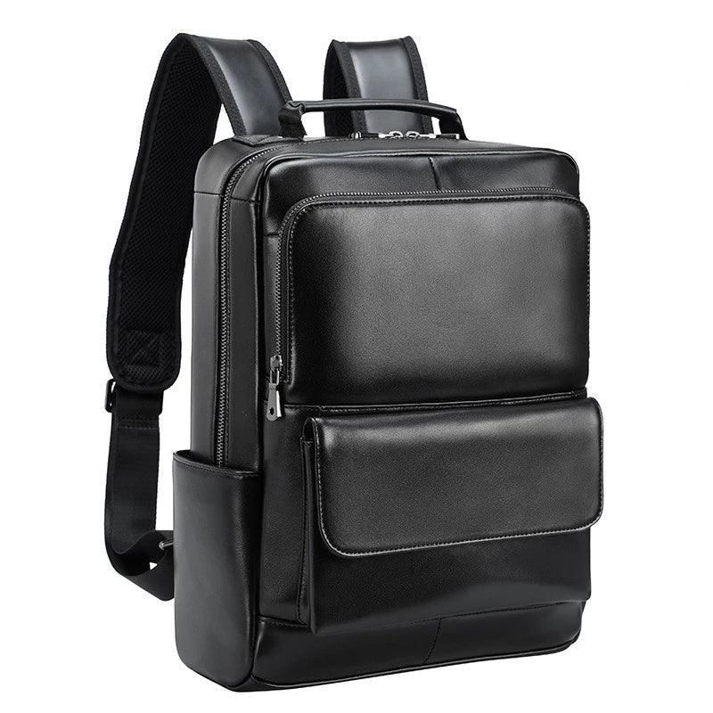 Mochilas Para Portátil Couro Preto 14 Polegadas