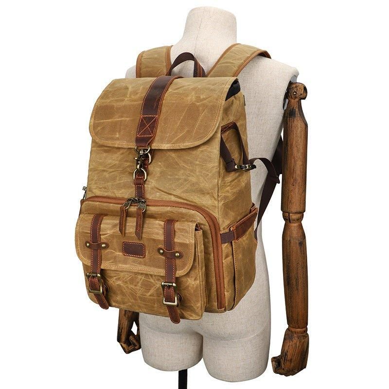 Mochilas Viagem Para Homem Fotografia Em Lona Impermeável