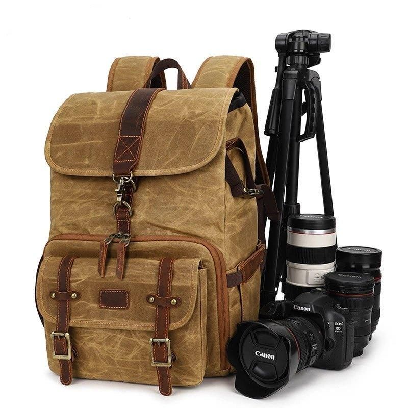 Mochilas Viagem Para Homem Fotografia Em Lona Impermeável