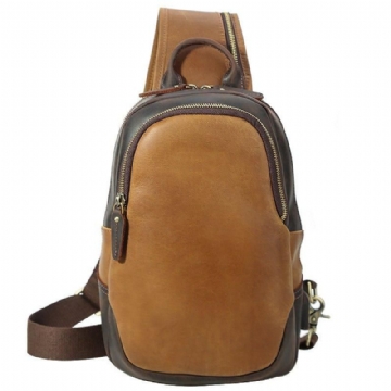 Pacote Couro Crossbody Masculino