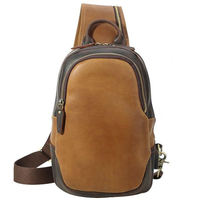 Pacote Couro Crossbody Masculino